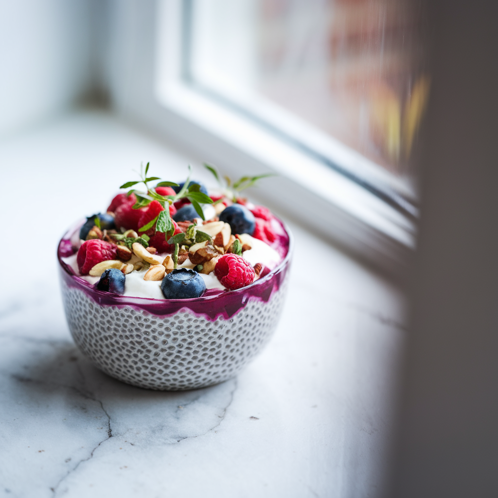 Berry Chia Protein Bowl