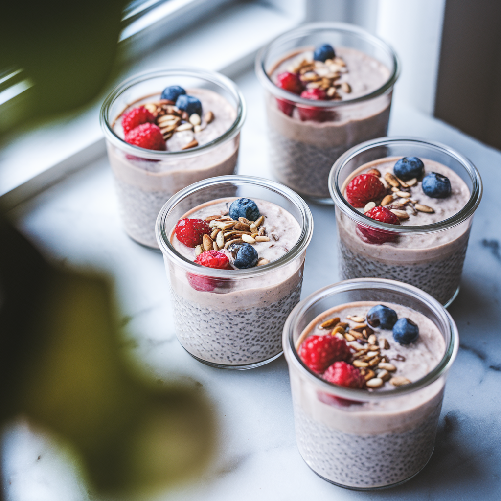 5-Jar Chia Protein Pudding