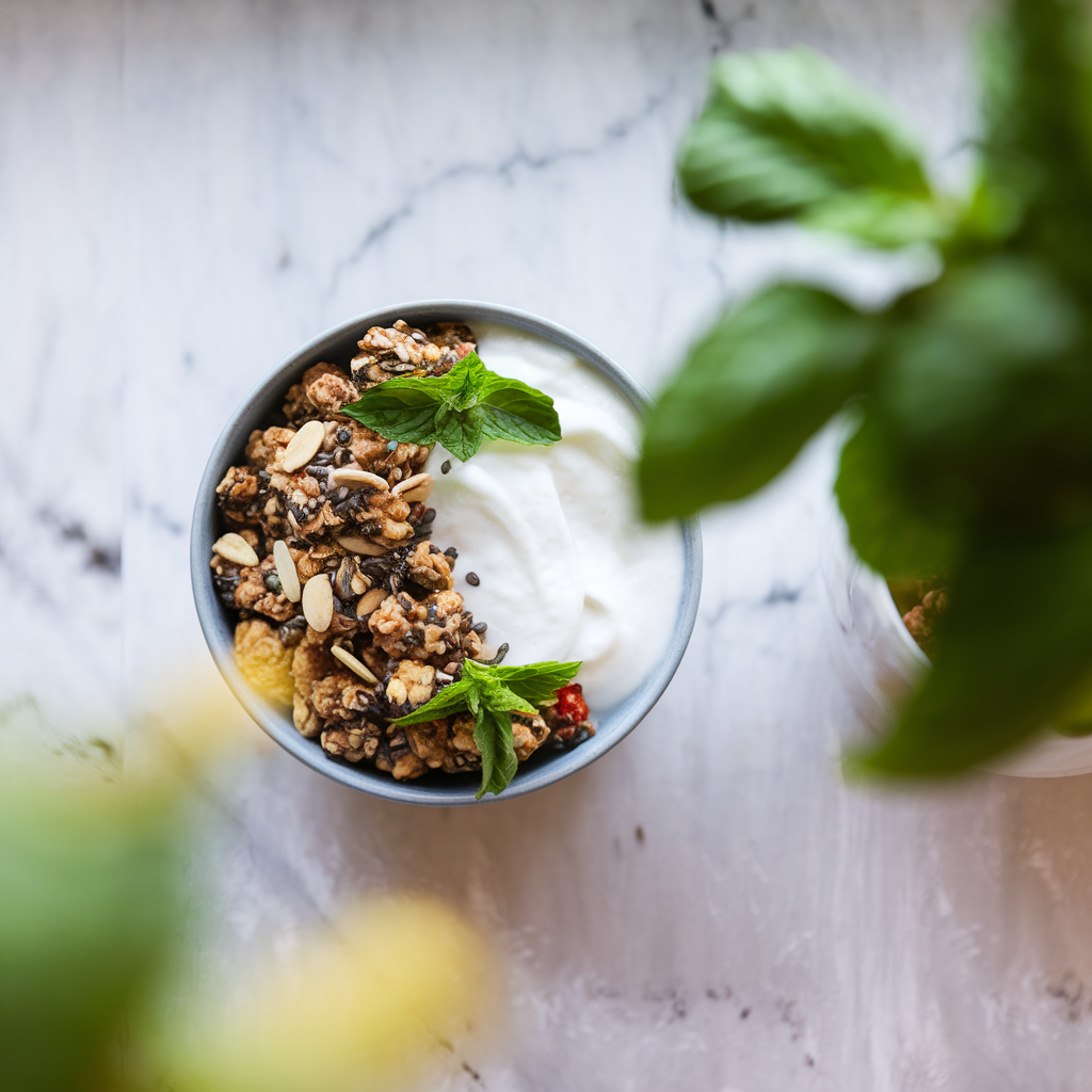 Protein Granola with Coconut Yogurt