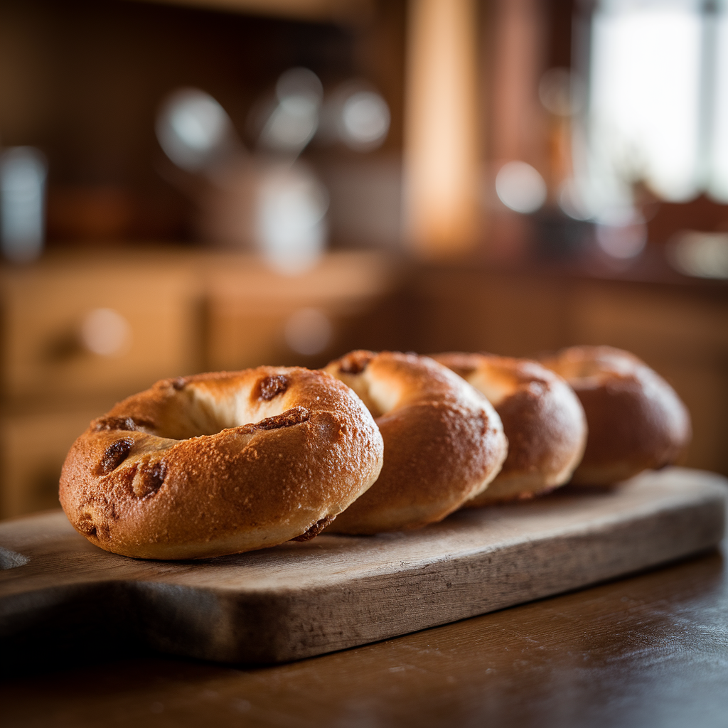 Cinnamon Raisin Protein Bagels