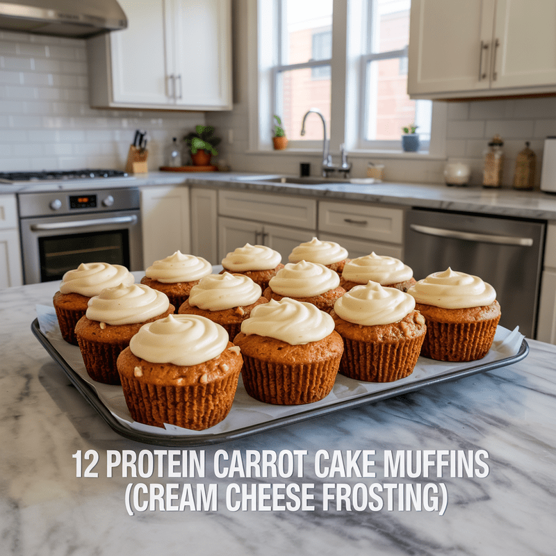 Protein Carrot Cake Muffins